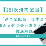【SBI欧州高配当】「タコ足配当」は本当？仕組みと付き合い方をデータで徹底解説